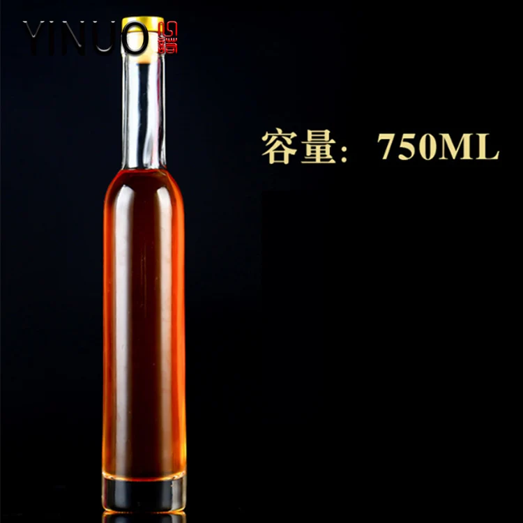 Wholesale 700ml fancy high quality cheap clear whisky bottle