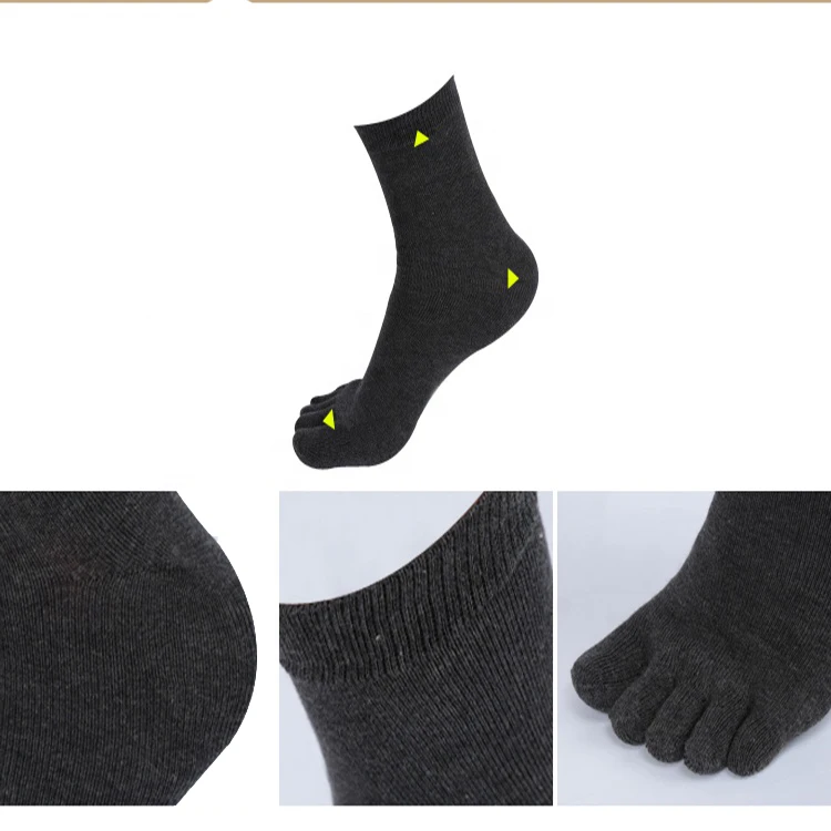 Оптовая продажа, дышащие Нескользящие мужские носки с пятью пальцами