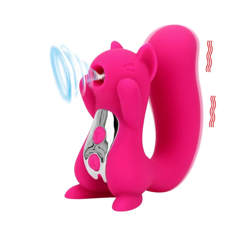 
10 frequency rechargeable squirrel tongue vibrator nipple sucker clitoris licking stimulator women sex toys for adults 