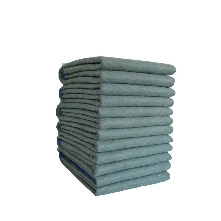 China Furniture Use Furniture Protect Moving Blanket Accept Customized Logo moving blankets