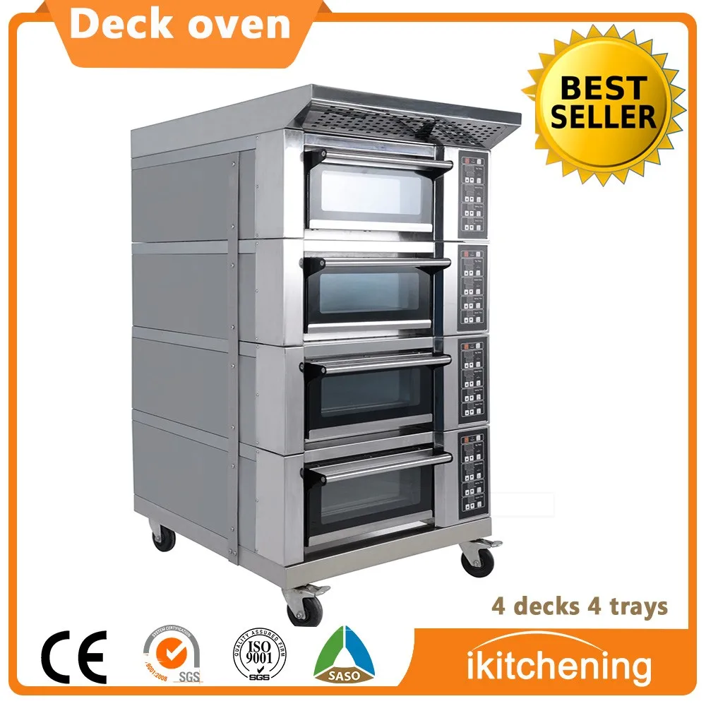 New design 304 Stainless Steel CE Approved bread machine rotary oven