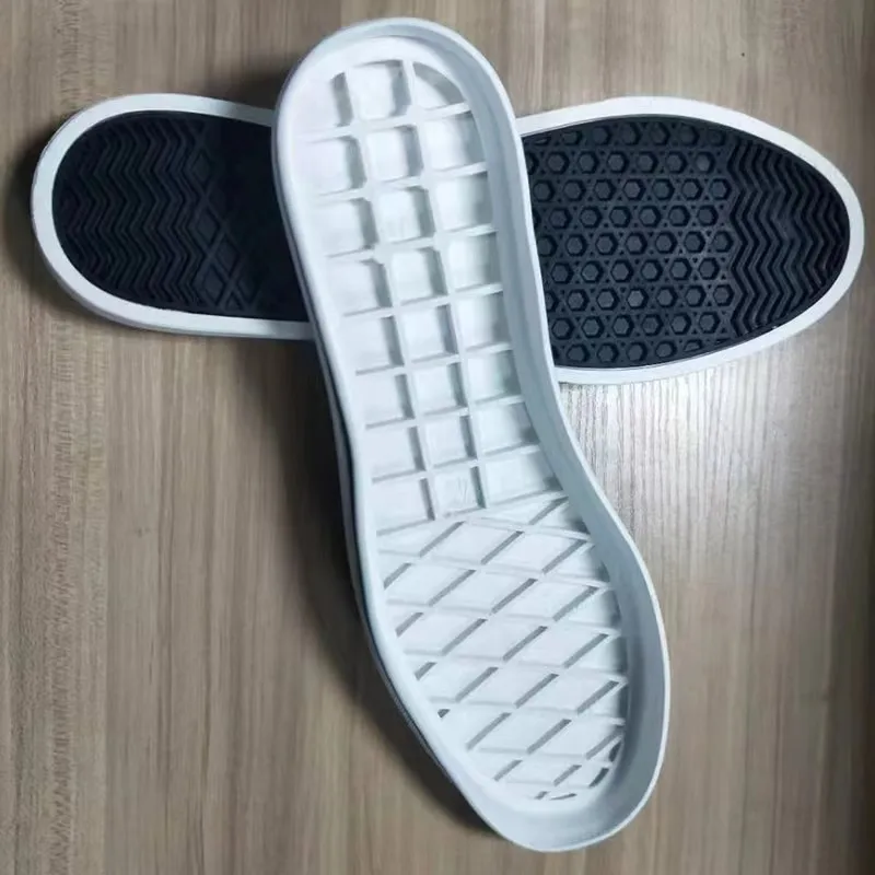 Factory manufacture of rubber soles