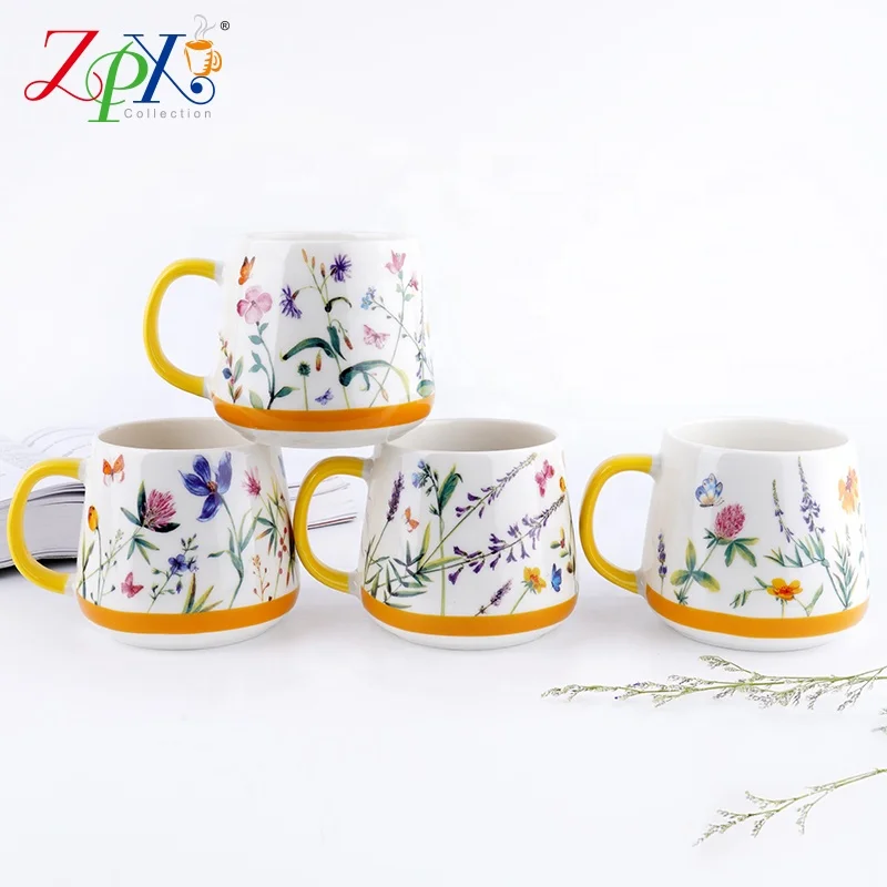 
Competitive Price matte ceramic to go cup ceramic coffee cup with straw esign home small ceramic porcelain tea cup 