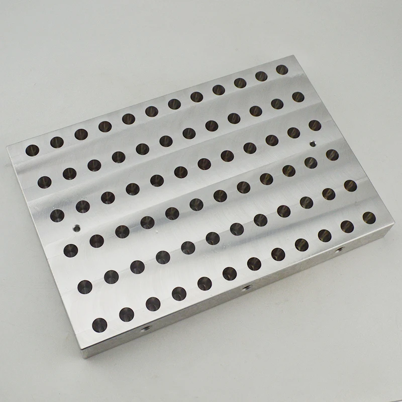 Manual Maker 72 Cavities Metal Alloy Waterdrop Lipstick Mold Cup Size 12.1mm 12.7mm