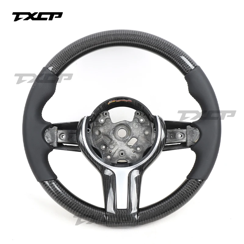 Custom Alcantara Carbon Fiber Steering Wheel Fit For BMW F31 F32 F34 F35 F33 F30 F18 F25 F10 M3 M5 M6  racing wheel convertible