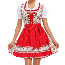 Новое поступление 2021, Кружевной Фартук Dirndl, модные костюмы, юбка официантки, Немецкий Октоберфест, баварийское женское платье горничной