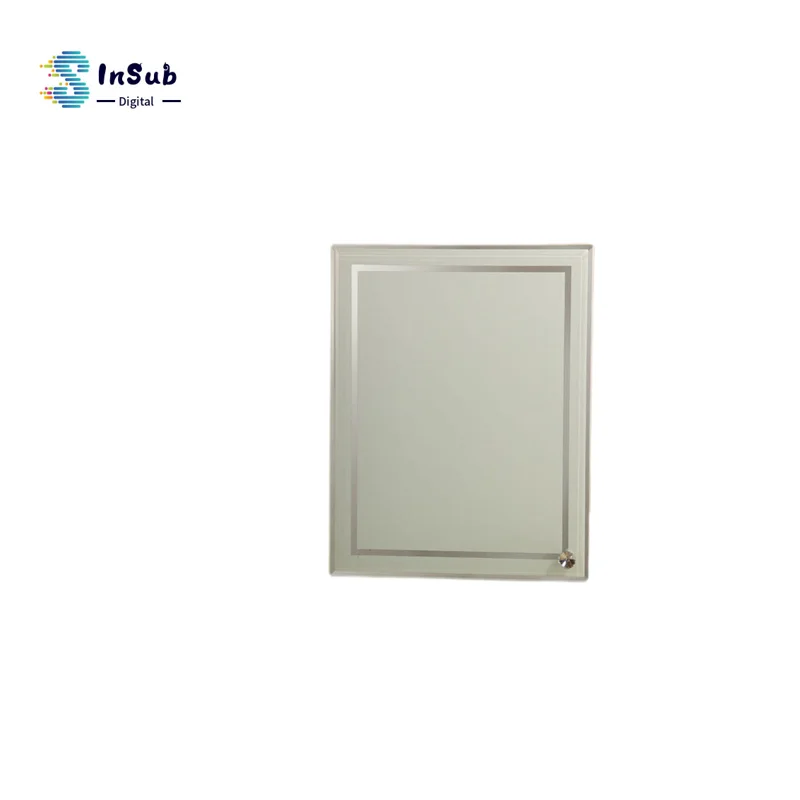 Yinsa PF004 (23*18*1 см) прозрачная сублимационная фоторамка из хрустального стекла с подставкой и индивидуальной фотопечатью на стеклянной рамке