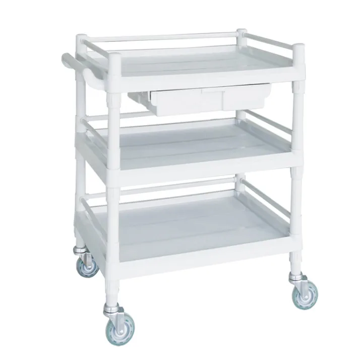
hospital used nurse trolley drawer medical cart for sale 