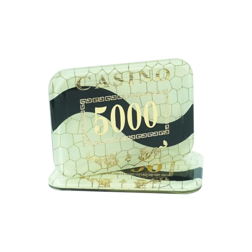 factory acrylic poker chips plaque 68.5mm 80.5mm 94.5mm length chips with value for casino table game