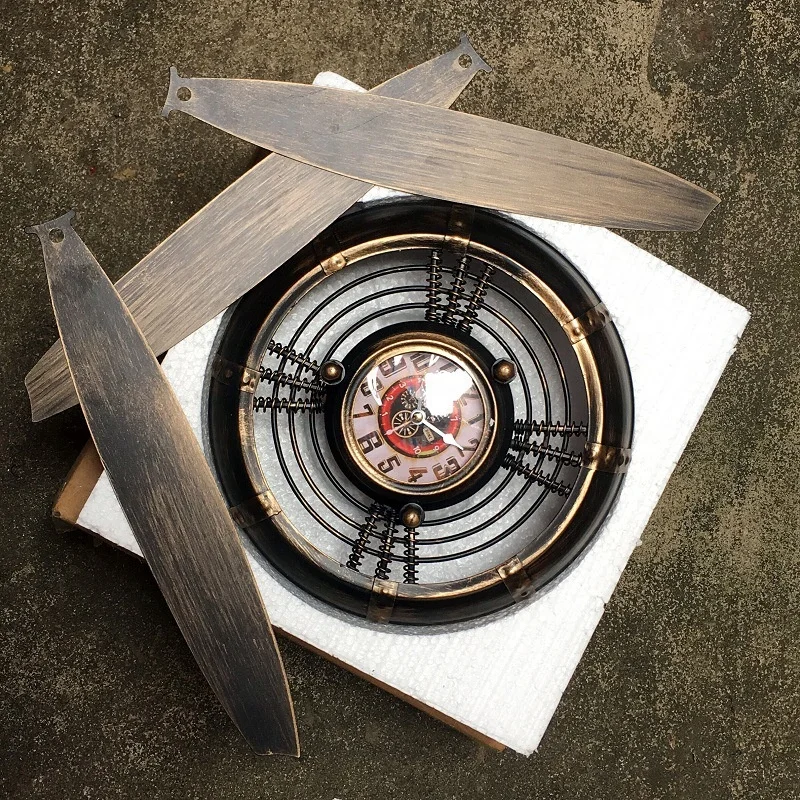 2022 New Creative Wall Art Propeller Vintage Metal Statue Bar Coffee Indoor Room Wall Art Decor