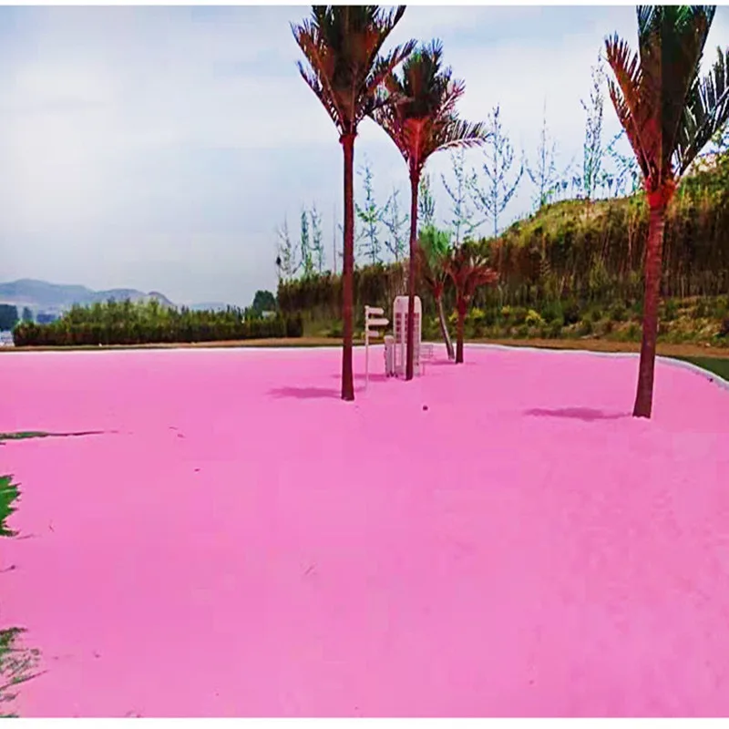 Pink playground sand, scenic area rainbow sand, pink beach sand, landscaping high temperature sintered colored sand