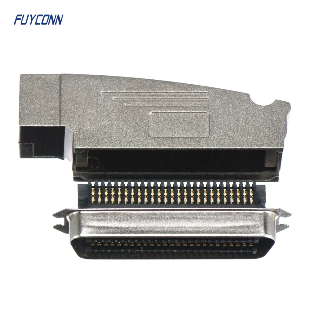  100pin амфенол 957M-100-2102 IDC Штекерный центральный разъем 957 100 pos RA Кабельный с L-образной цинковой крышкой