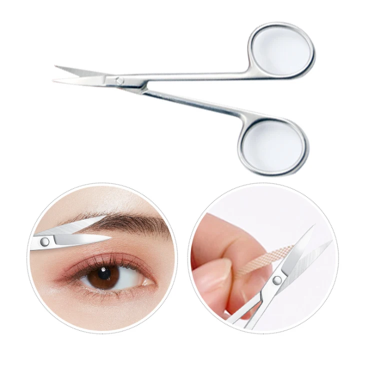 6 Pcs Eyebrow Shaping Trimming Set Eyebrow Scissors Tweezers Black Makeup Tool Set  Eyelash Extension Kits