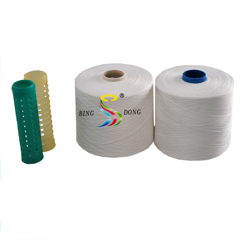 60s/2 60s/3 Z Twist Bright Raw White 100 Pct Polyester Spun Yarn Cheap Price Wholesales