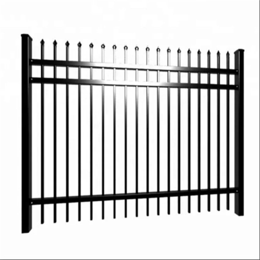 China Factory Supply Best Price High Quality  Faux Wrought Iron Railing Decorative Fence  Steel Fence