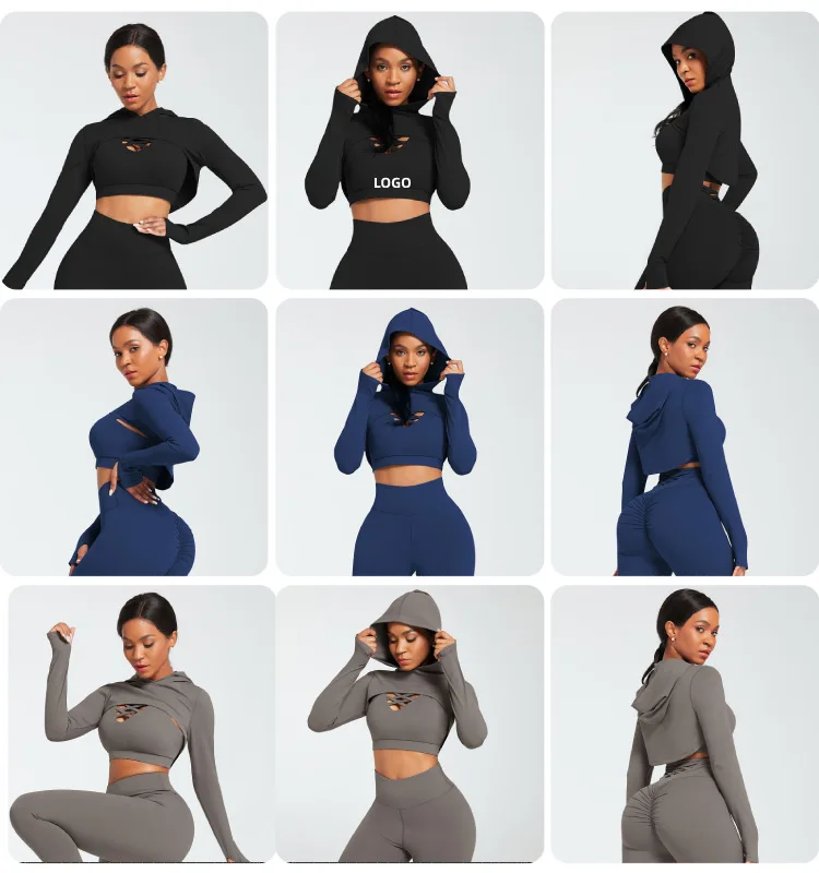 Custom Logo Fitness Activewear Women Sportswear Ropa Deportiva Mujer Seamless Elasticity High Waist 2 Piece Yoga Wear Set