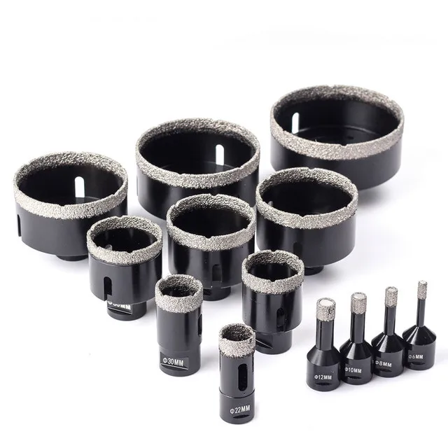 Vacuum brazed M14 diamond tools cutting bit /porcelain tiles diamond core drill bit / stone diamond hole saws bit set
