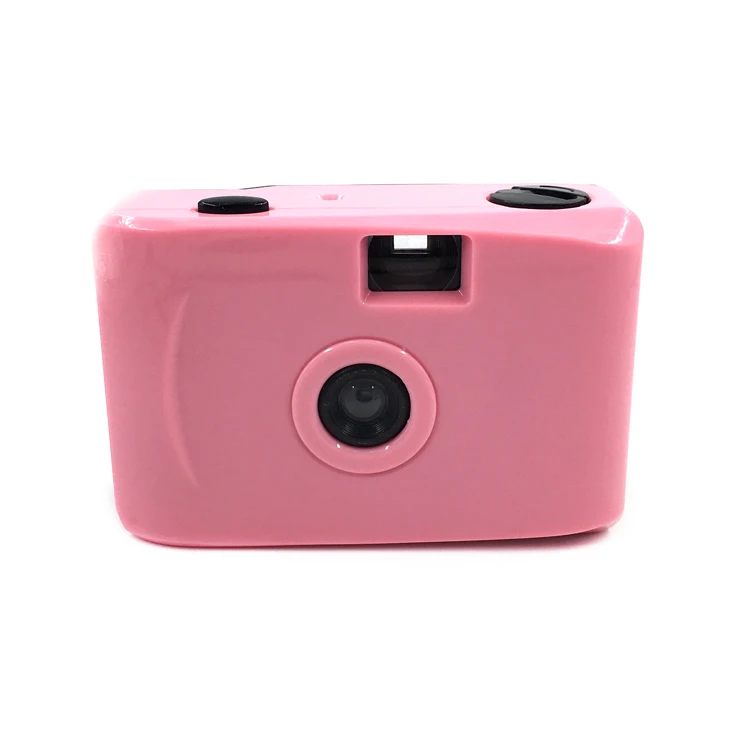 Beestar чистый цвет розовый фиксированный фокус ручная винтажная мини 35 мм пленочная камера мгновенная камера