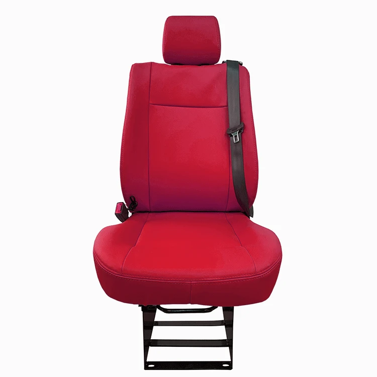 Orange safety Single driver seat with seat belt for bus accessories wide bus seats