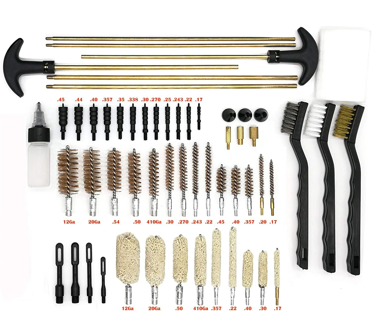 Cleaning Tools 62 PCS Blow Molded Universal Gun Cleaning Kit