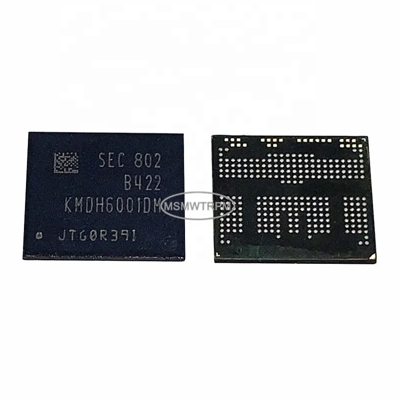 MSMWTRPM KMDH6001DM-B422 254FBGA EMCP 64+32 64GB Used Soldered balls tested OK RPMB clean empty data memory KMDH6001DM