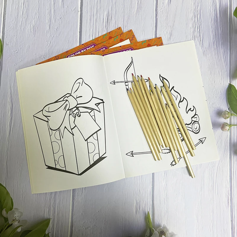 Custom Children Doodle Drawing Colouring Book Printing Colourful Story Coloring Books Printable for Kids Colouring Activity Book