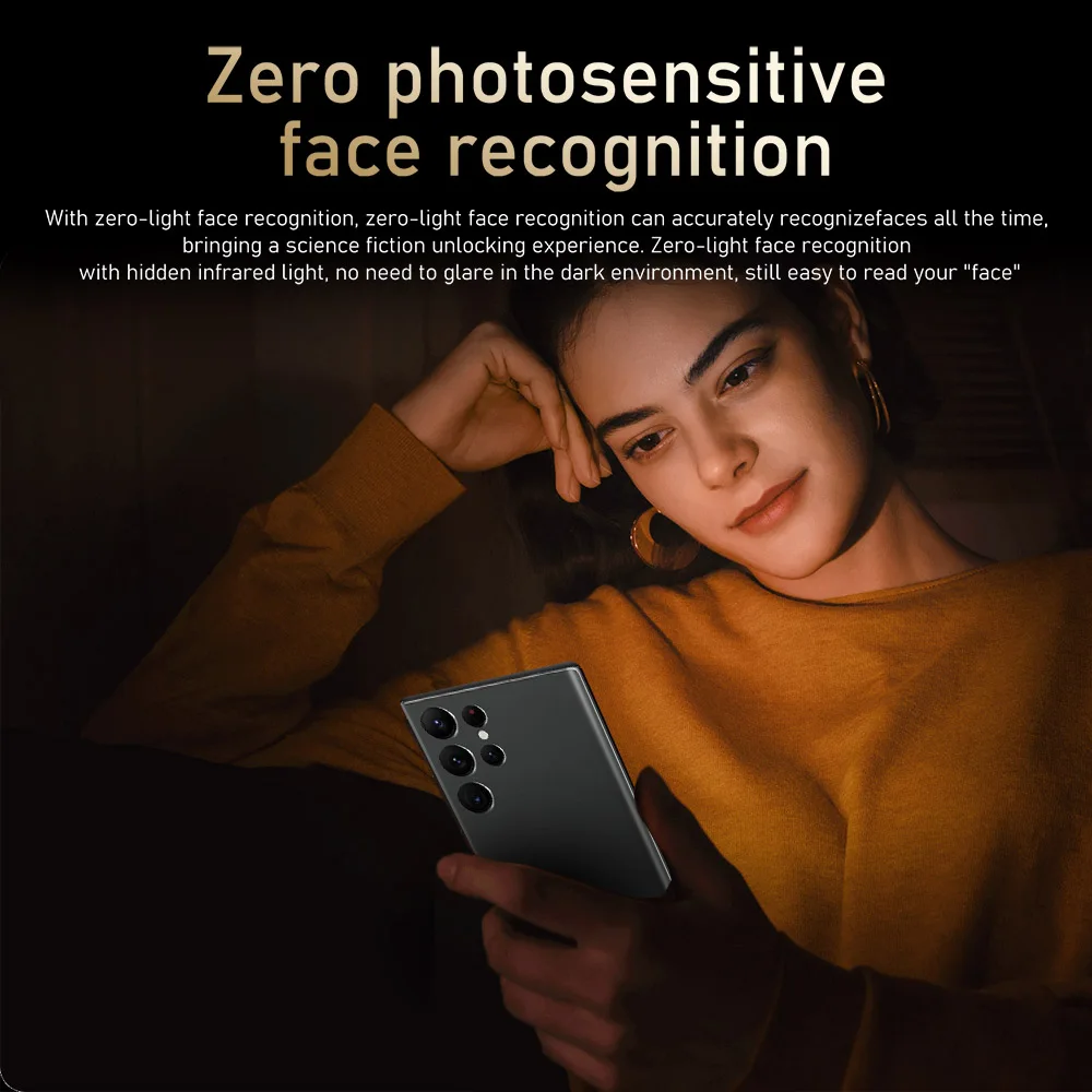 5G смартфон S22 ультра 7 2 дюймов полный экран 16 + 512GB Android мобильных телефонов с Face ID Оригинальный разблокированный сотовый