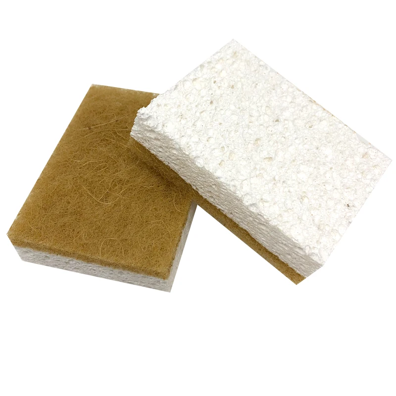 Eco Friendly Natural  Cellulose  Biodegradable Sisal coconut Dish Washing Sponge Kitchen Cleaning