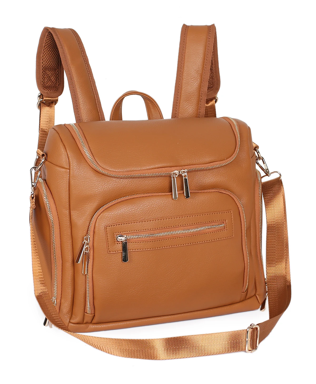 High Quality Baby Diaper Bag Pu Baby  Diaper Caddy Organizer Mommy Nappy Bag