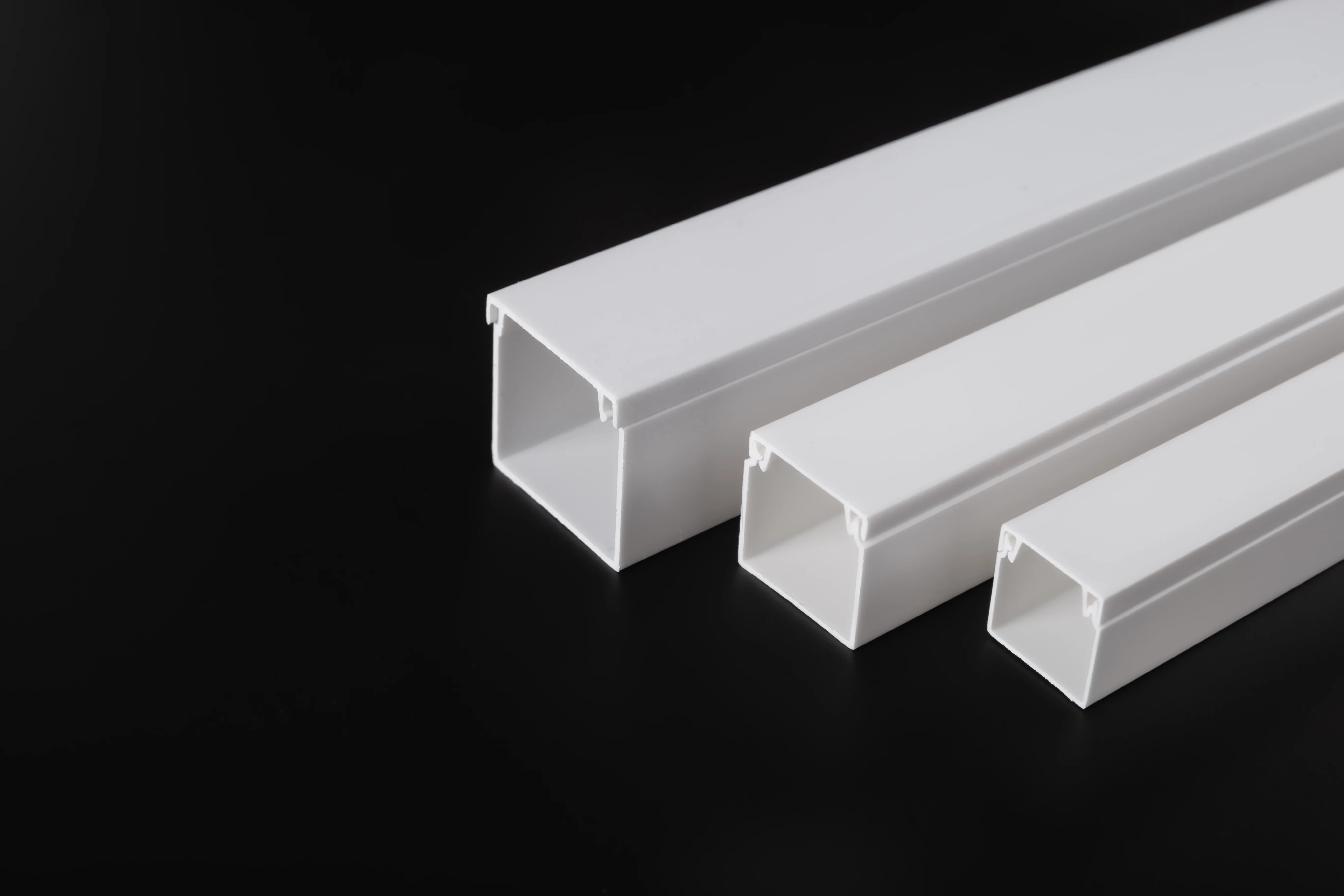 All Sizes 40x40mm Pvc Cable Duct Solid Cable Through Solid Type Plastic Trunking