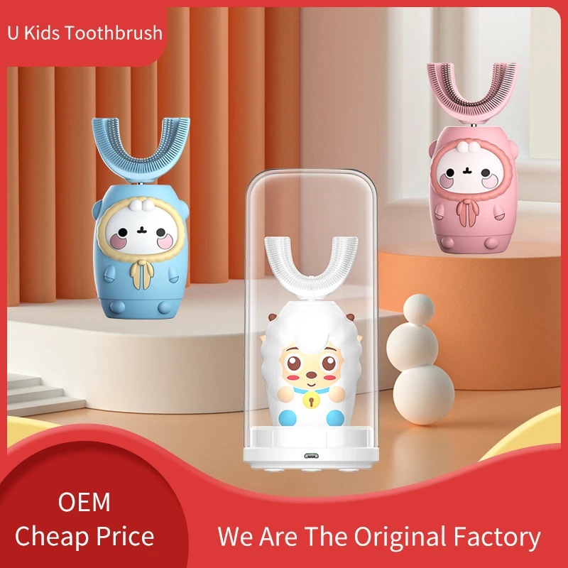 Китайская OEM электрическая мультяшная интересная зубная щетка для детей, умная зубная щетка для детей