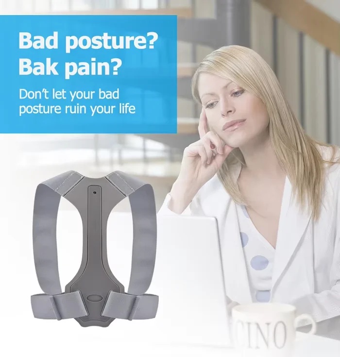 CONRIDA Neoprene Adjustable Back Shoulder Posture Corrector Belt Corrector Posture Back Brace Posture Corrector for Men