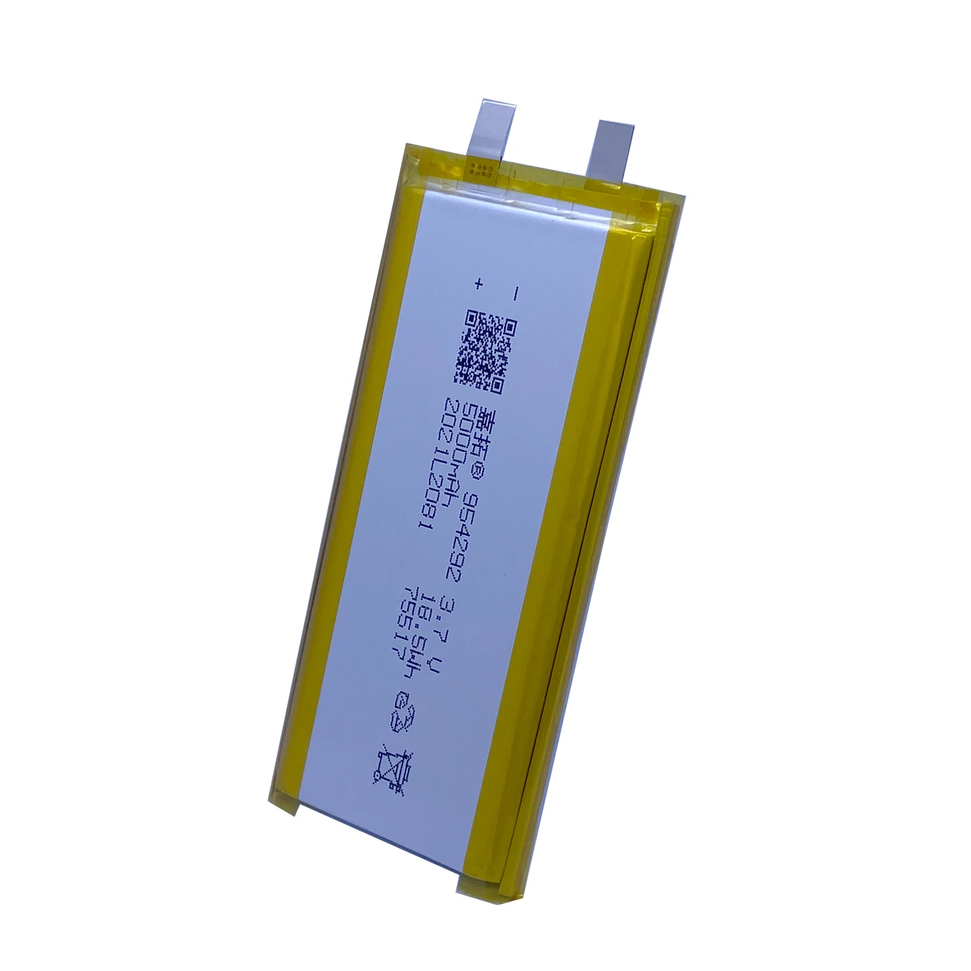 3.7V 954292 5000mAh Li ion Polymer cell rechargeable Pouch lithium battery Other sizes of li-polymer can be customized