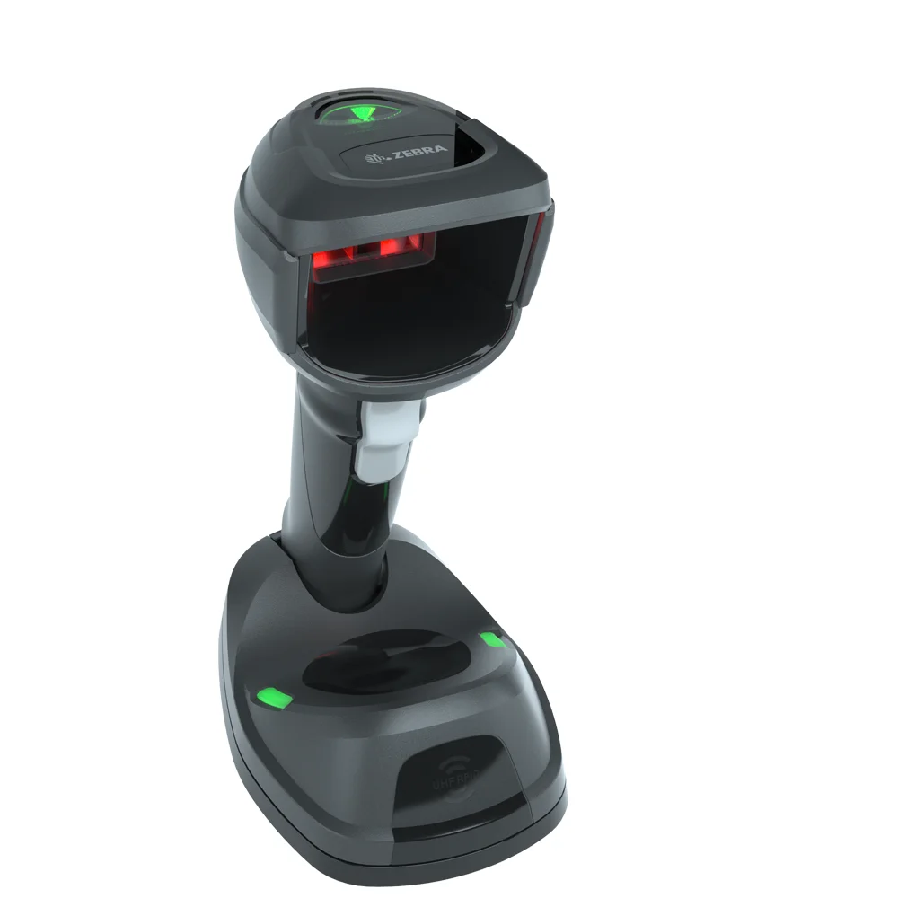 The Zebra DS9908R hands-free imaging scanner is a RFID reader for point of sale