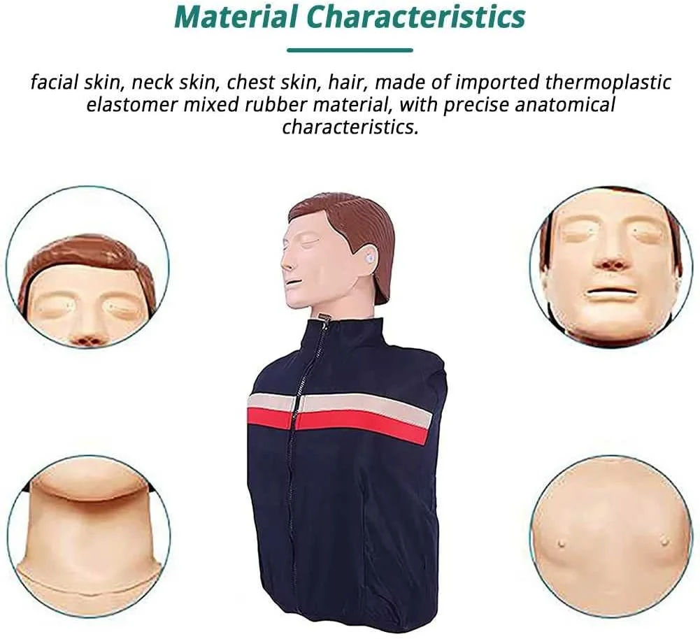 Cheap Factory Medical Science CPR Training Manikin Half Body CPR manikin for Medical School Plastic First Aid Manikin
