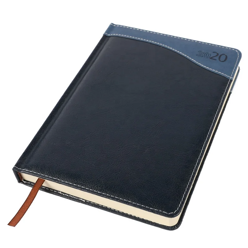 Reusable Pu Leather Thick Classic Notebook Diary Custom Logo Business Paperback Notebook