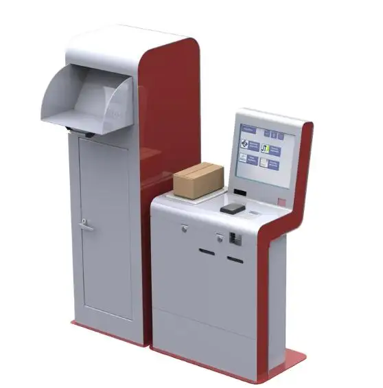 touch screen self service pos payment parcel weight smart parcel postal kiosk