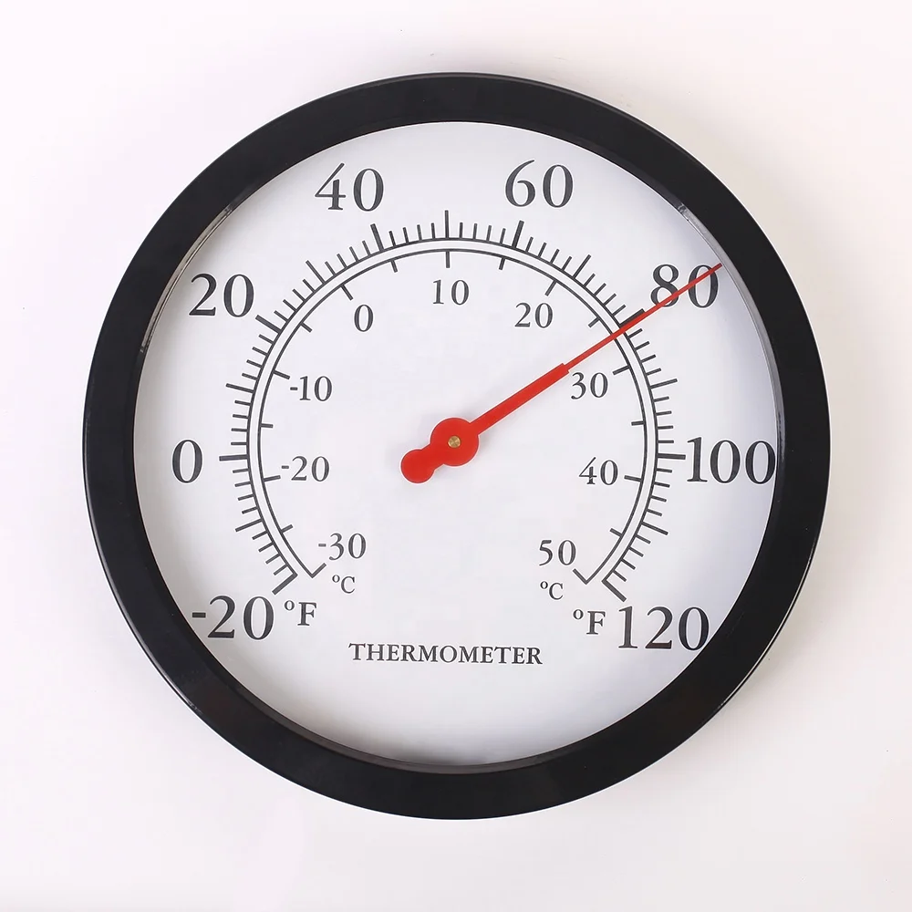 12inch Decorative Indoor Outdoor Wall Clock Thermometer Hygrometer
