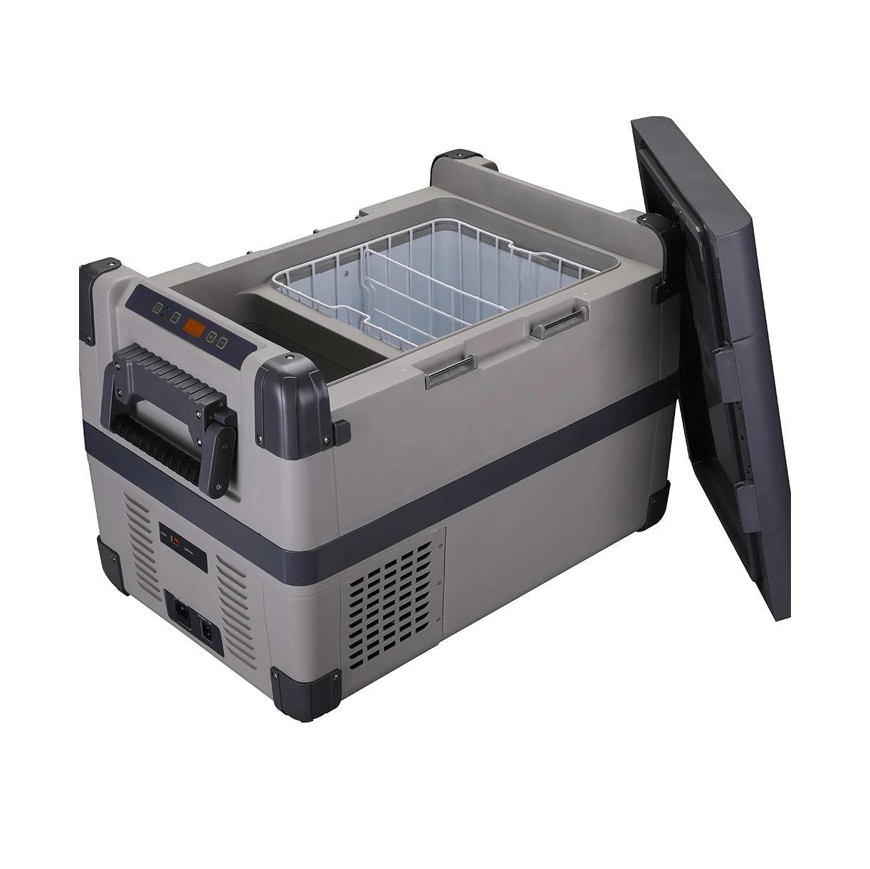 50l Mini Freezer Fridge Small For Car Ice Cream Portable Compressor Refrigerator Display Home Commercial 2 Ways Opening