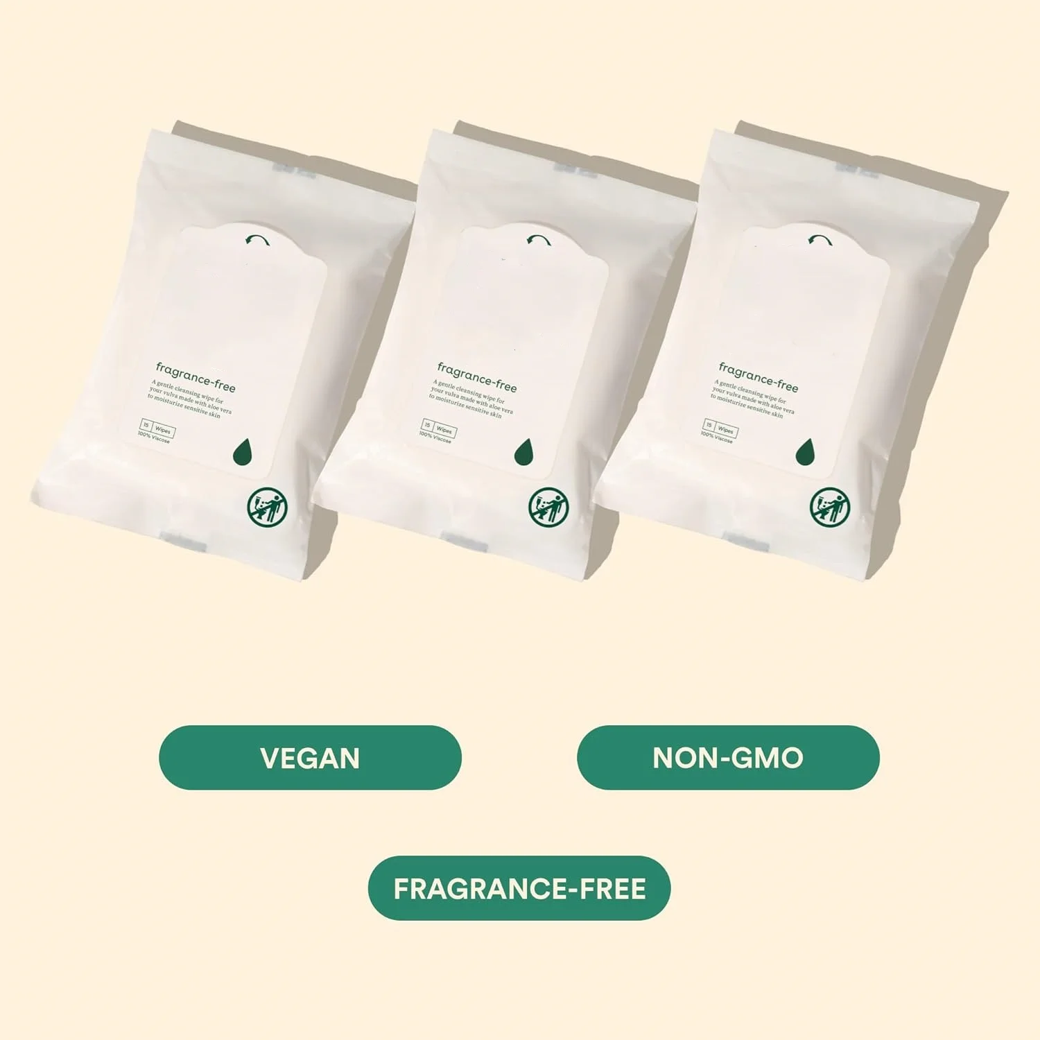 Intimate Health Calming Sensitive Skin Cleansing Feminine Hygiene Wipes For Women With Aloe Vera