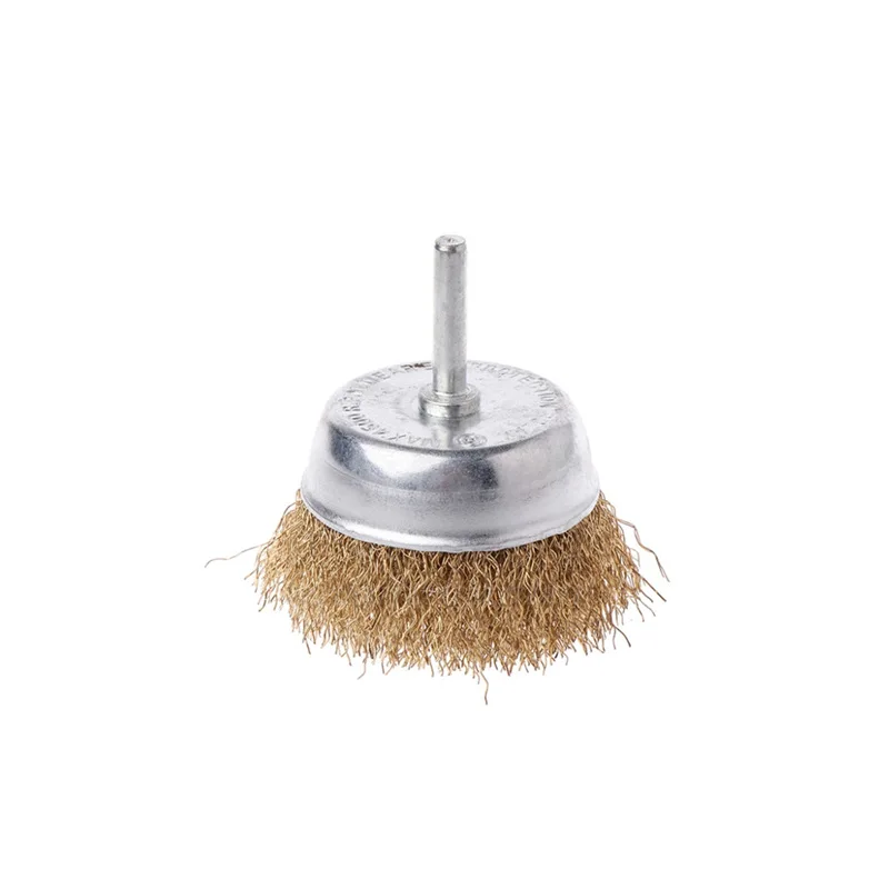 Bowl-Shaped Steel Wire Wheel Rod T-SHaped Sanding Head Electric Cleaning Rust Removal Deburring Polishing Customizable OEM