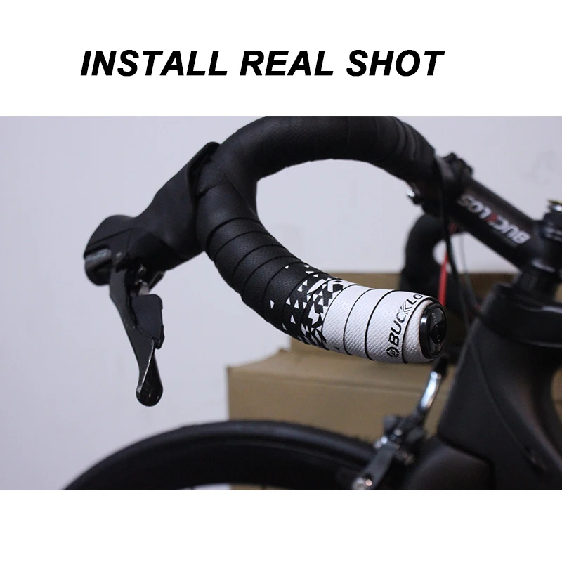 BUCKLOS Bicycle Handlebar Tape Steering Wheel Cover Road Bike Handlebar Anti-skid Belt Rubber Tape Bicycle Parts