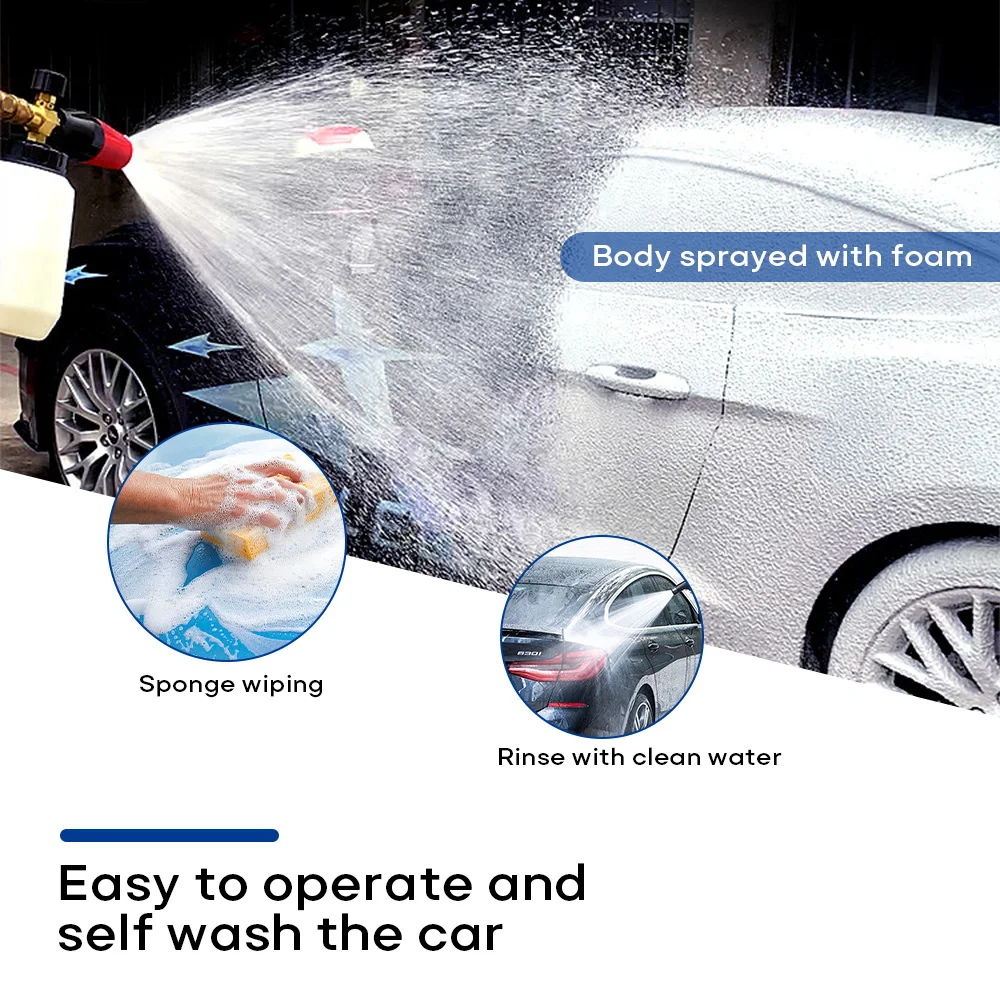 1L Car Wash Active Foam Nano Wax Touchless Color Shampoo Soap Big Snow Foam For Automatic Car Care Wash Cleaner
