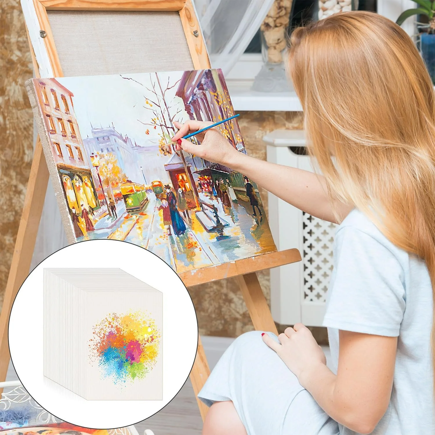 Poster Canvas Art Eco Solvent Matte Polyester Canvas Paper Roll For Painting/blank canvas roll