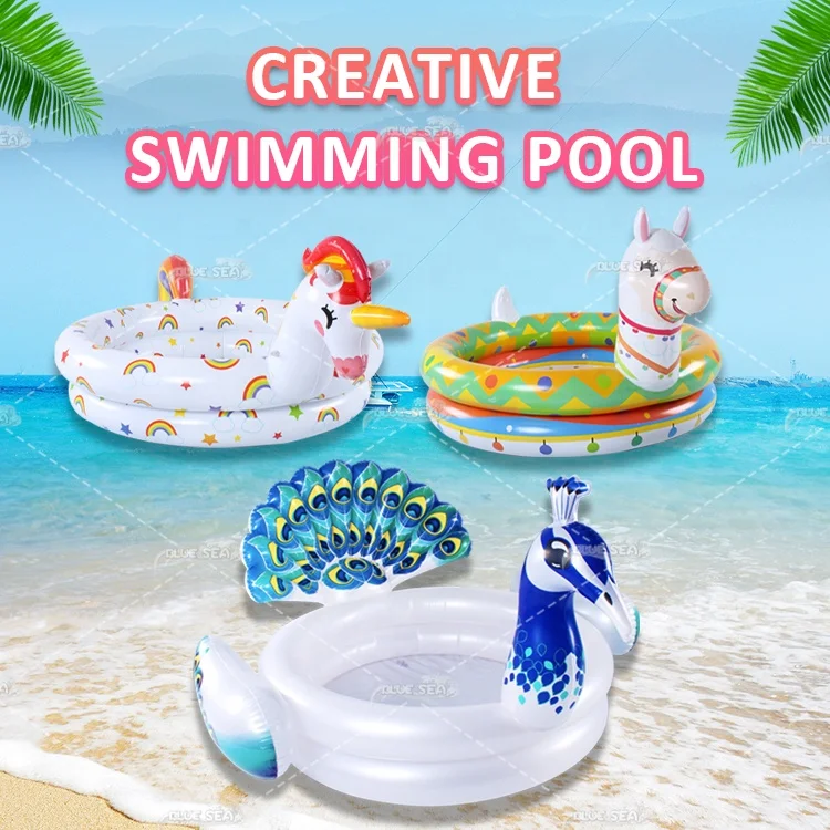 BS-rp cheap artificial peacock swimming pool adult plastic pool