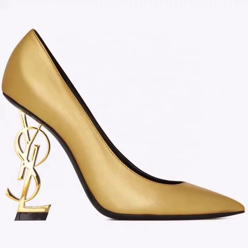  2021 New shoess Arrival Big Tree Shoes Pointed Toe women Heels Sexy Pumps High Satin Ladies Office Famous