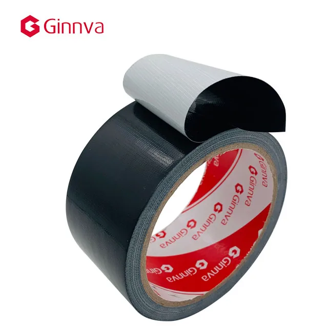 high tensile strength black  cloth tape with rubber adhesive