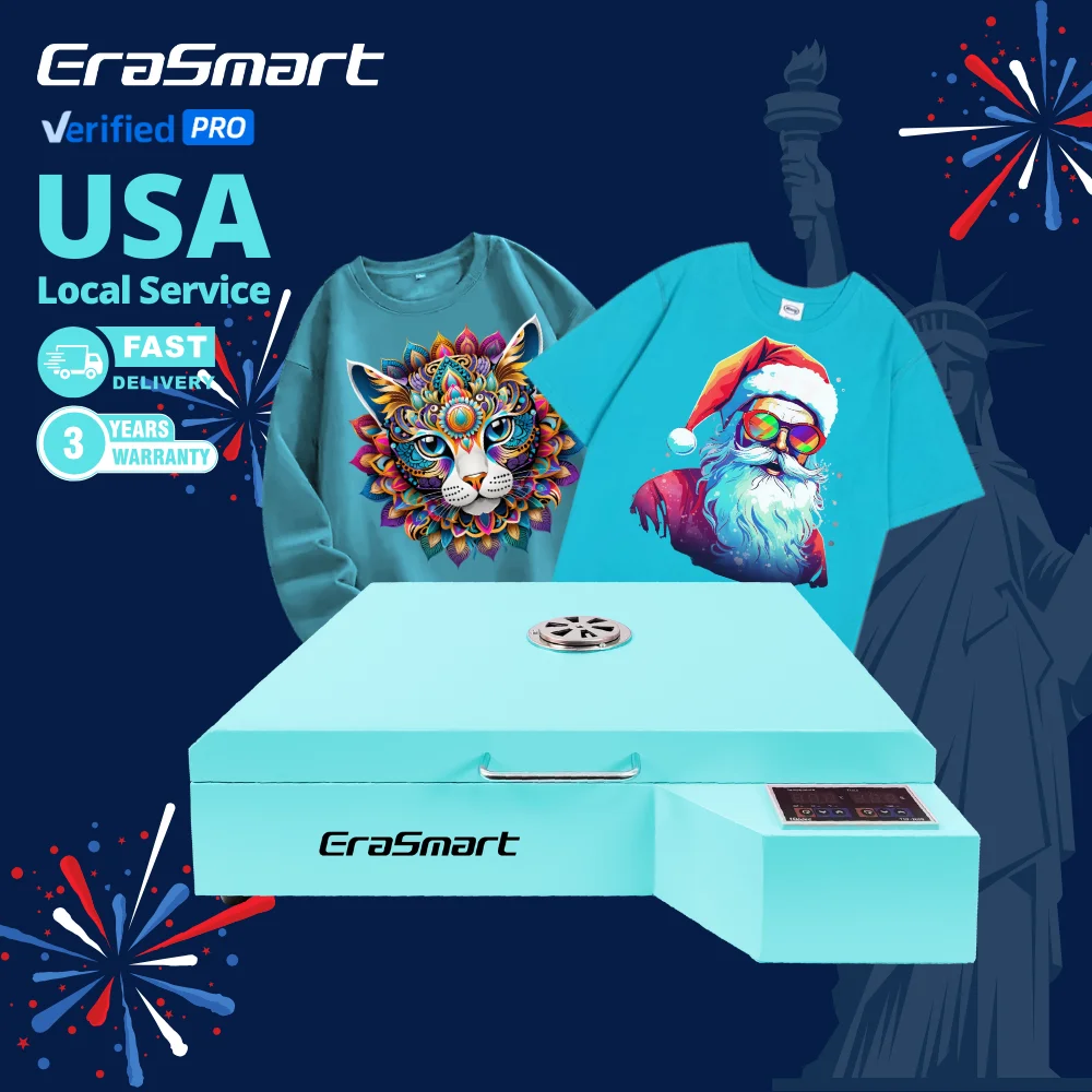 EraSmart A3 A2 Size DTF Hot Melt Cure Film Heat Curing Drying Dryer Machine DTF Oven For DTF Printer