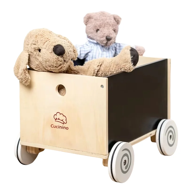Big Wooden Pull Along Truck Car Toys Children Wood Toys