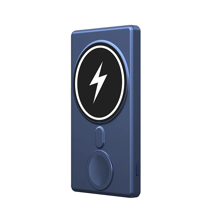 N66 15W 3 in 1 Ultra slim 5000 mAh magnetic powerbank wireless power bank for iphone 12 and apple watch